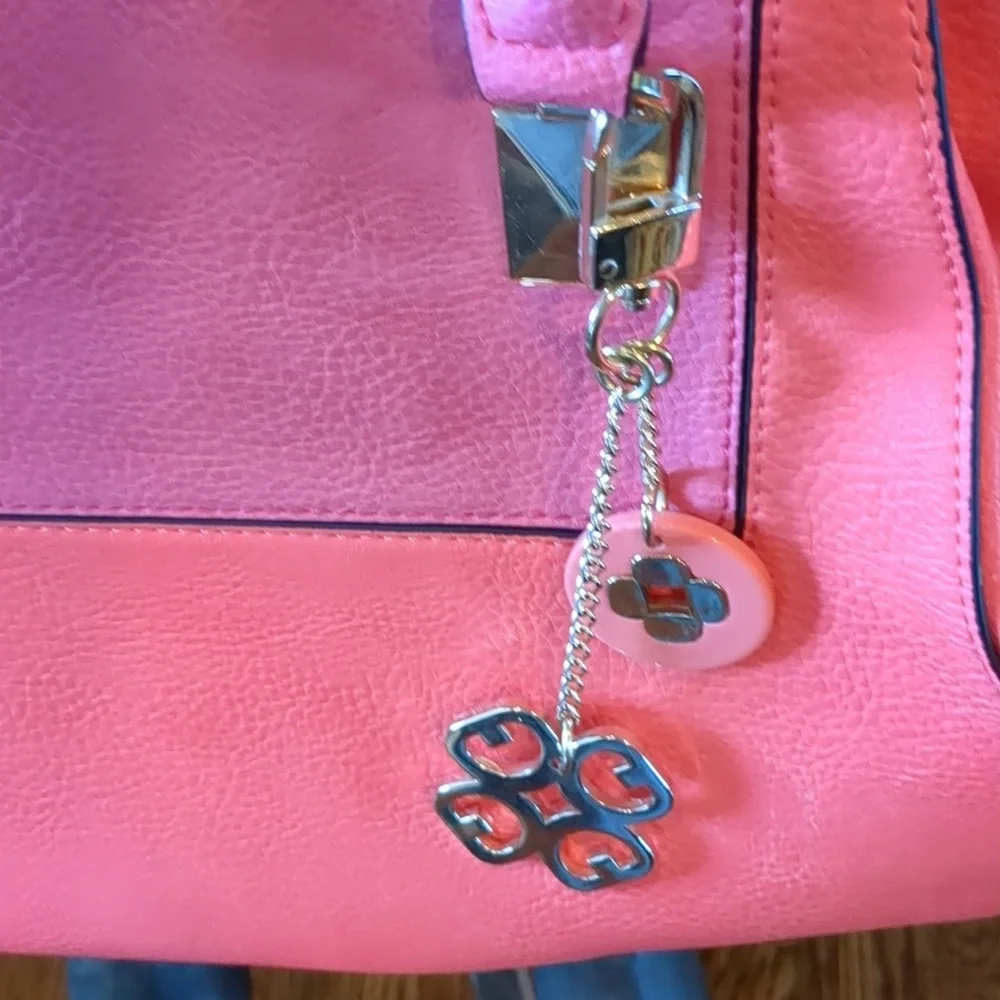 Gianni Bini Two-Tone vinyl bag